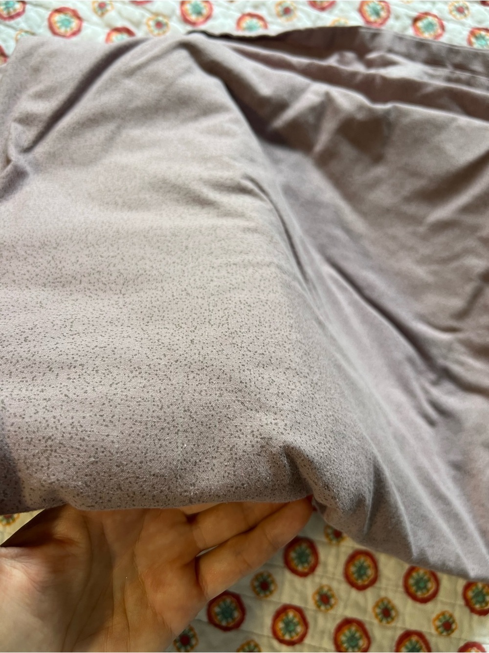 Queen Flat Sheet Speckled Purple - Picture 2 of 3